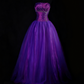 NiceVestidos – Vintage-Lila, zarte Perlen, langes Ballkleid aus Satin-Tüll, Abschlusskleid NV5861