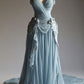 Robe de soirée élégante et raffinée en dentelle, style rétro, bleu-vert, bretelles spaghetti, longue en tulle, longueur au sol, robe de bal, robe de soirée, robe de demoiselle d'honneur, robe de mariée, nv3672