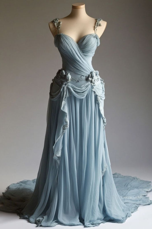 Robe de soirée élégante et raffinée en dentelle, style rétro, bleu-vert, bretelles spaghetti, longue en tulle, longueur au sol, robe de bal, robe de soirée, robe de demoiselle d'honneur, robe de mariée, nv3672