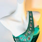 Grüne Perlen One-Shoulder-Mode exquisite kurze Satin Homecoming Kleid Geburtstag Party Kleid nv5308