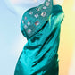 Grüne Perlen One-Shoulder-Mode exquisite kurze Satin Homecoming Kleid Geburtstag Party Kleid nv5308