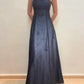 NiceVestidos – Dunkelblau/Dunkelgrau, florales, exquisites, perlenbesetztes, langes Tüll-Ballkleid, Feenkleid NV5777
