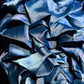Robe de soirée courte en satin plissée et perlée, robe de cocktail bleue, nv4416
