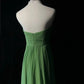 Green simple long chiffon ball gown evening dress party dress nv4393
