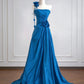 Blaue Kleider Blumenkleider Lange Kleider Taftkleider Bodenlange Kleider Ballkleider Abendkleider nv5049