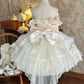 NiceVestidos - Robe de princesse vintage en tulle blanc avec nœud, robe de soirée d'anniversaire, nv5531