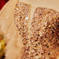 Luxuriöses, prachtvolles und exquisites langes formelles Goldkleid NV6538