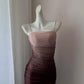 NiceVestidos-Fashion Langes Ballkleid aus Tüll in Rosa/Hellbraun mit Farbverlauf, NV5612