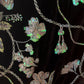 NiceVestidos-_NV Robe longue de soirée noire à fleurs NV5937