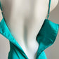 Mintgrünes, modisches, kurzes Satin-Heimkehrkleid mit Spaghettiträgern, Geburtstagskleid, nv5160