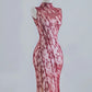 Red Sexy Elegant Long Chiffon Backless Prom Dress Evening Dress Party Dress nv4952