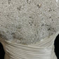Elfenbeinweißes funkelndes Homecoming-Kleid, exquisites, perlenbesetztes, kurzes Satin-Ballkleid, Abendkleid, nv4382