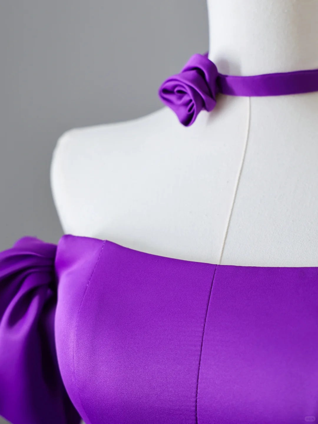 Purple Satin Elegant Long Prom Dress Evening Dress Graduation Dress nv4333