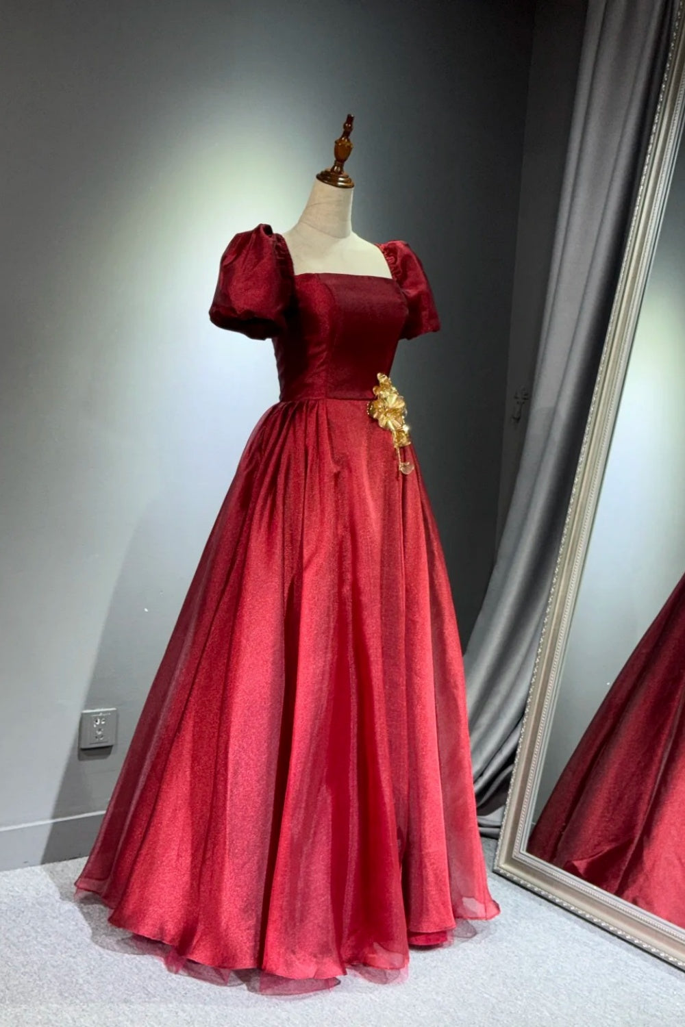 Rotes langes Tanzkleid NV6625
