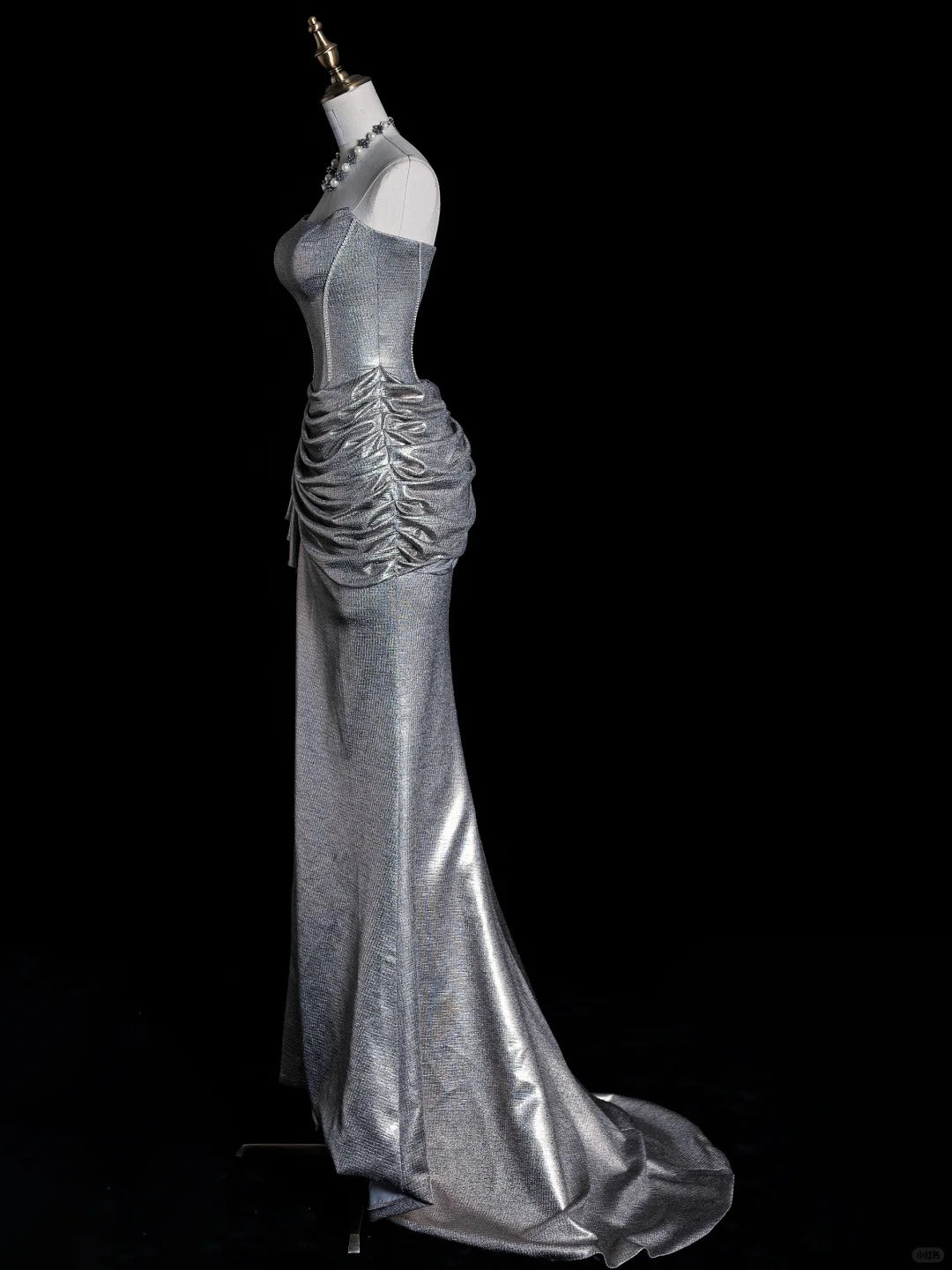 ✨Silver Shiny Elegant Gorgeous Long Sequin Mermaid Slim Floor-Length Ball Gown Evening Gown Party Dress nv4201