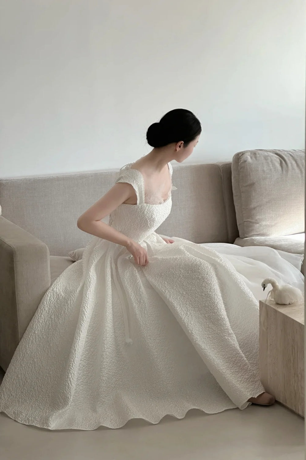 Weißes langes Feenkleid NV6664