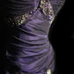 Purple Fashion Elegant Exquisite Beading Long Floor Length Train Ball Gown Evening Dress Party Dress nv4043