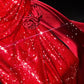 Rotes glänzendes elegantes sexy langes Ballkleid Abendkleid Partykleid nv4684