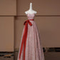 Pink Shiny Fashion Elegant Long Sequined Prom Dress Evening Dress Party Dress nv4740