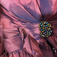 Robe de soirée longue en satin et dentelle violette, style sirène, nv4321
