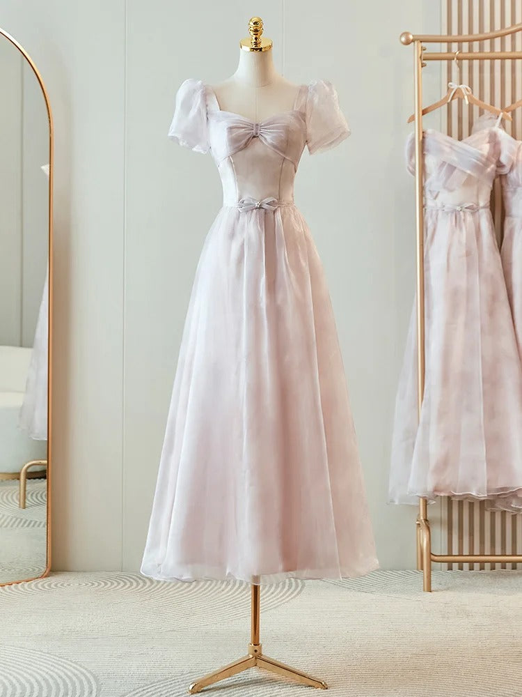 Robe de demoiselle d'honneur longue en tulle, élégante et romantique, rose et violet, robe de bal, robe de soirée, robe de remise de diplôme, robe de bal nv4041