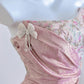 Rosa Mode exquisite Perlen lange Ballkleid Abendkleid Partykleid nv4726