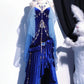 Burgund/Blau Vintage Zarte Perlen Elegante Atemberaubende Lange Samt Ballkleid Abendkleid Party Kleid nv4115