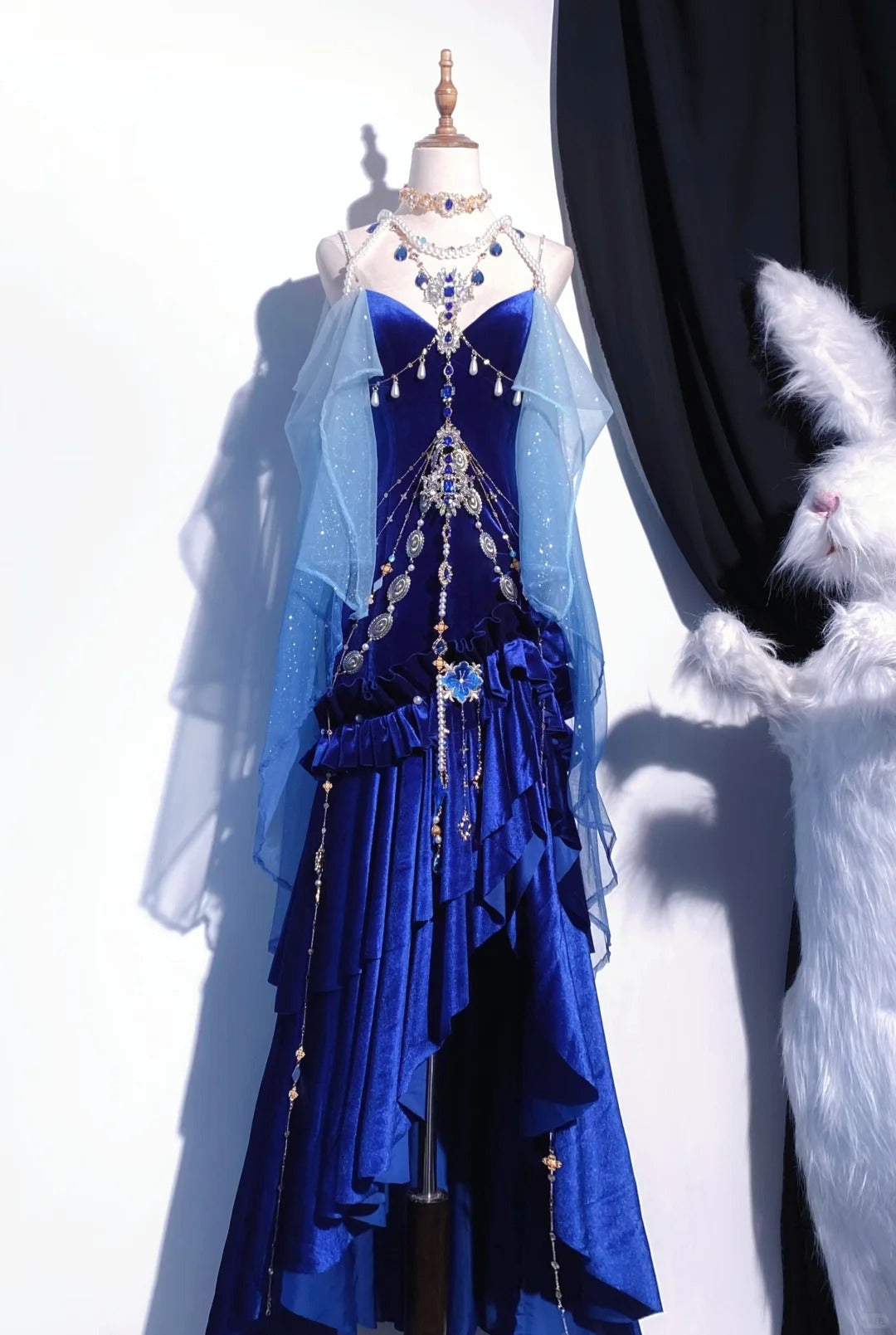 Burgund/Blau Vintage Zarte Perlen Elegante Atemberaubende Lange Samt Ballkleid Abendkleid Party Kleid nv4115