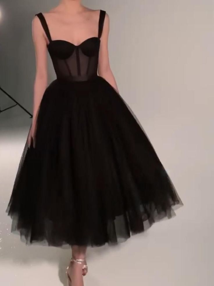 Schwarzes, modisches, herzförmiger Ausschnitt, langer Tüll, Ballkleid für Teenager, formelles Kleid aus Tüll, Abendkleid, Abschlussfeier, NV119