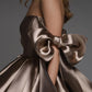 Braunes, modisches, schickes, kurzes Mini-Ballkleid, Homecoming-Kleid, Geburtstagsparty-Kleid, nv2550