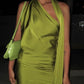 Grünes rückenfreies Mini-Heimkehrkleid, Ballkleid, Cocktailkleid, NV1810