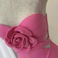Süßes Minikleid mit rosa Rosen, kurzes Kleid für Abschlussball, Party, nv1691