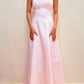 Robe de soirée longue en satin rose, élégante et à la mode, avec broderie florale exquise, bretelles spaghetti, longueur au sol, robe de bal, robe de soirée nv3743