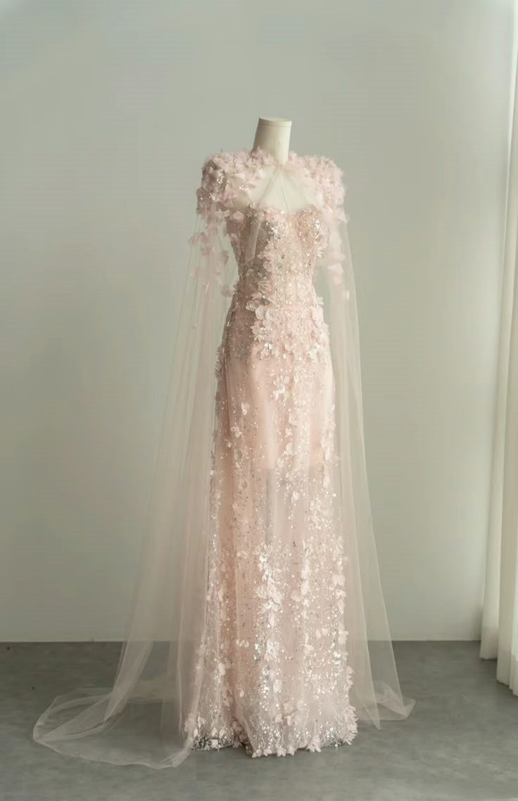 Robe de soirée longue en tulle rose, luxueuse et brillante, élégante, à fleurs, perles, coupe droite, sans manches, robe de bal, robe de bal, nv3811