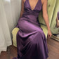 Lila/grün/rot/gelb mode elegante V-ausschnitt rückenfreies vintage prom kleid abendkleid party kleid nv1932