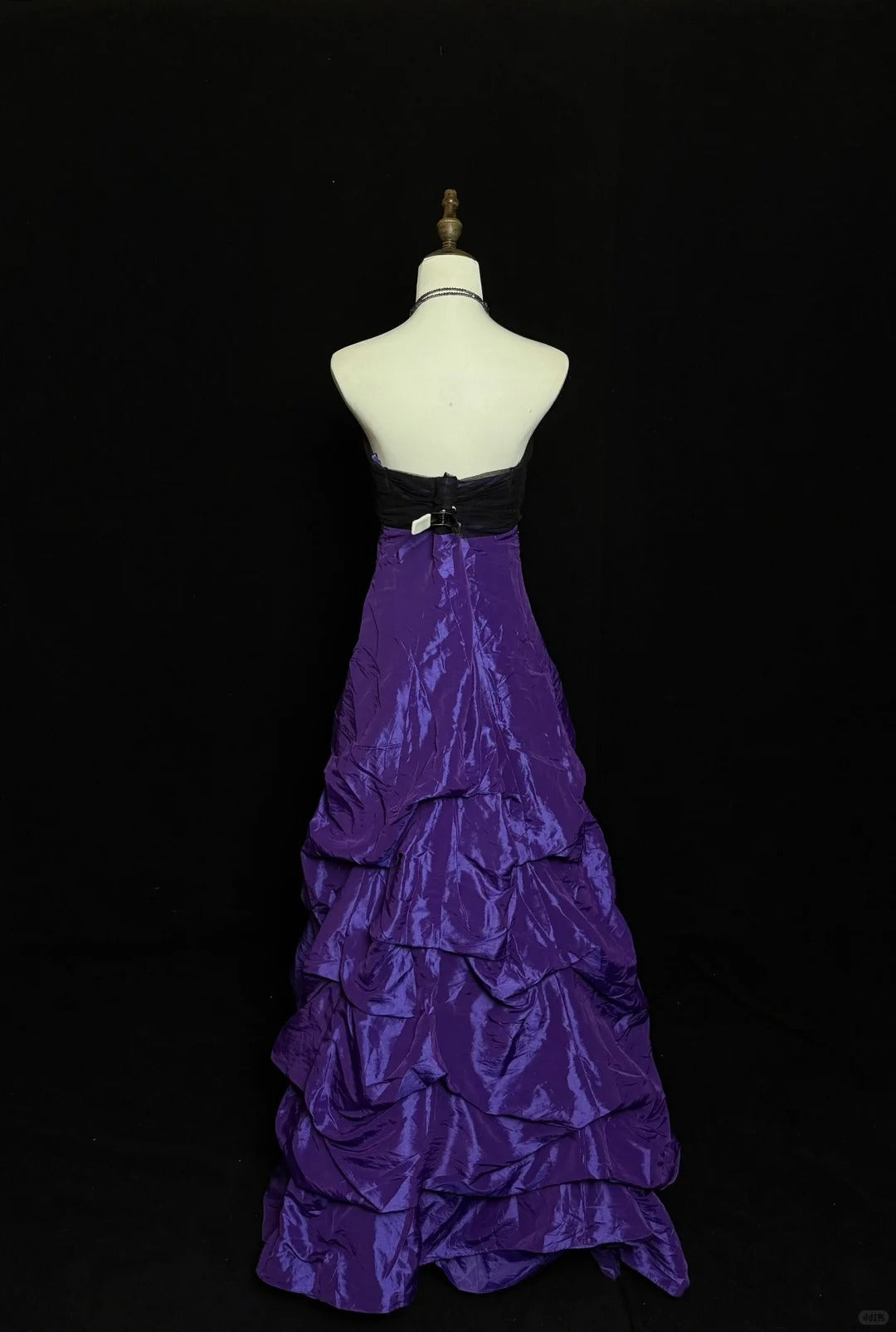 Charmantes lila exquisites Strass-Taft-Vintage-Ballkleid nv5147
