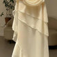 Ivory White Vintage Spaghetti Strap Long Chiffon Ball Gown Evening Dress Party Dress nv4161