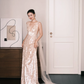 Nude Deep V Allover Sequin Prom Dress 3D Floral Evening Gown  NV7202