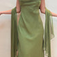 NiceVestidos -- Ärmelloses, bodenlanges Abendkleid aus lila/olivgrünem Chiffon im Feenstil NV5776