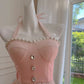 Pink Sweet Elegant Exquisite Beaded Long Chiffon Homecoming Dress Prom Dress Evening Dress Party Dress nv4154