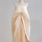 Off-White Fashion Lazy Langes Satin Ballkleid Abendkleid nv4944