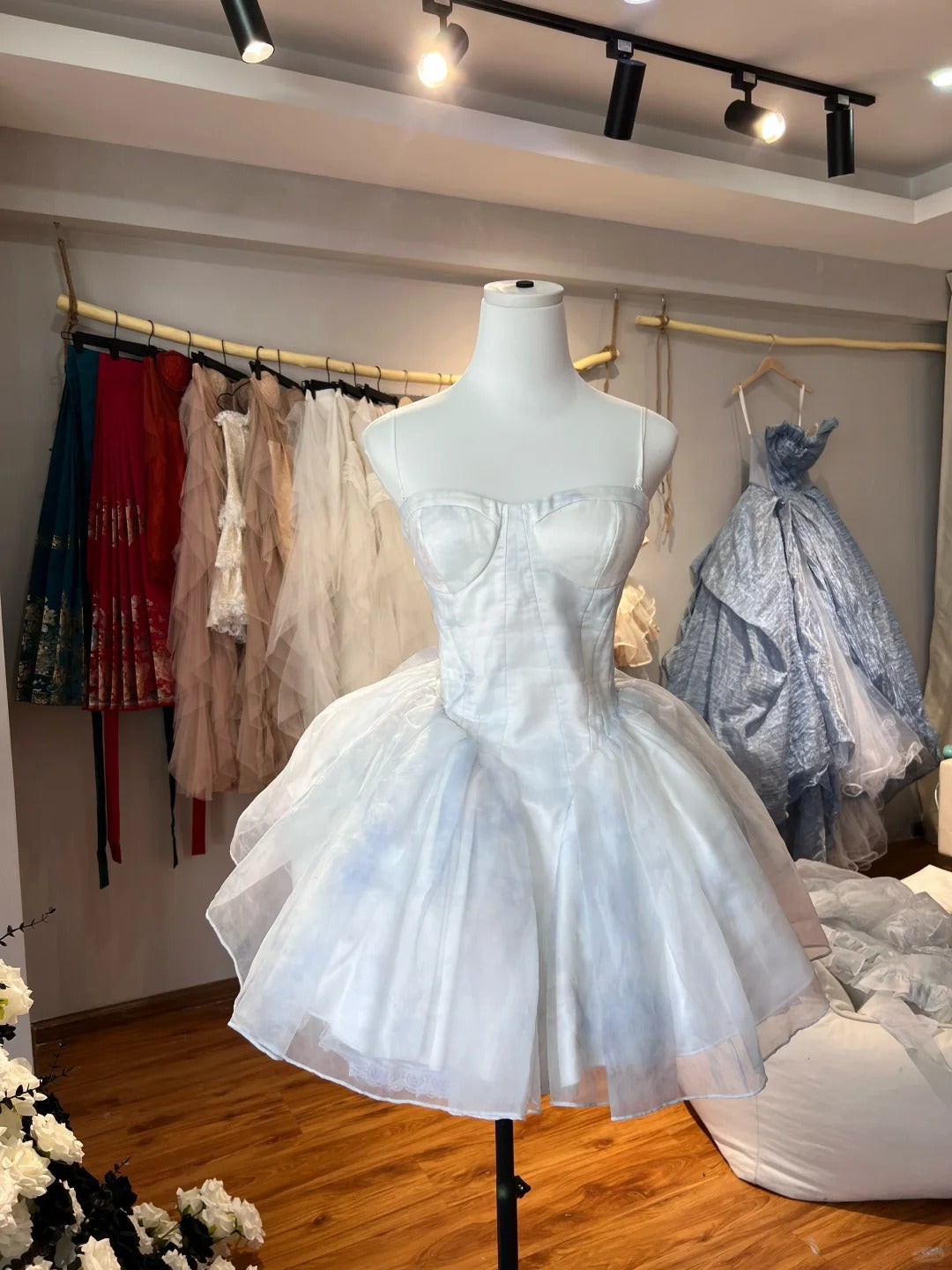 Nouvelle robe de princesse courte en tulle, robe d'anniversaire, robe de rentrée scolaire NV6646