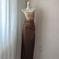 NiceVestidos-Fashion Langes Ballkleid aus Tüll in Rosa/Hellbraun mit Farbverlauf, NV5612