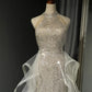 Glänzendes langes Tüll-Ballkleid NV6628