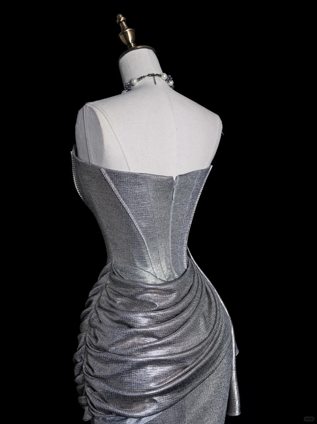 ✨Silver Shiny Elegant Gorgeous Long Sequin Mermaid Slim Floor-Length Ball Gown Evening Gown Party Dress nv4201