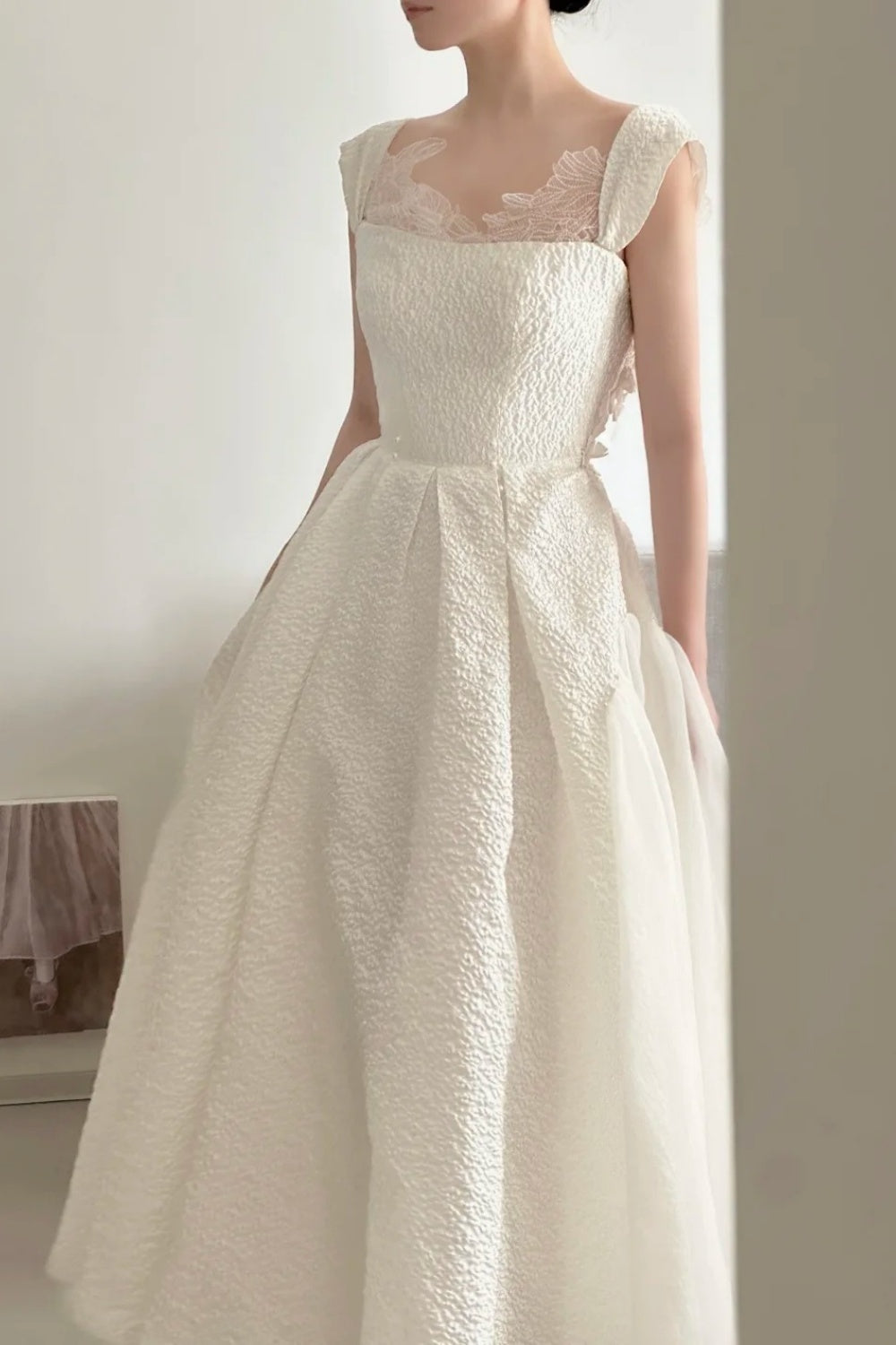 Weißes langes Feenkleid NV6664