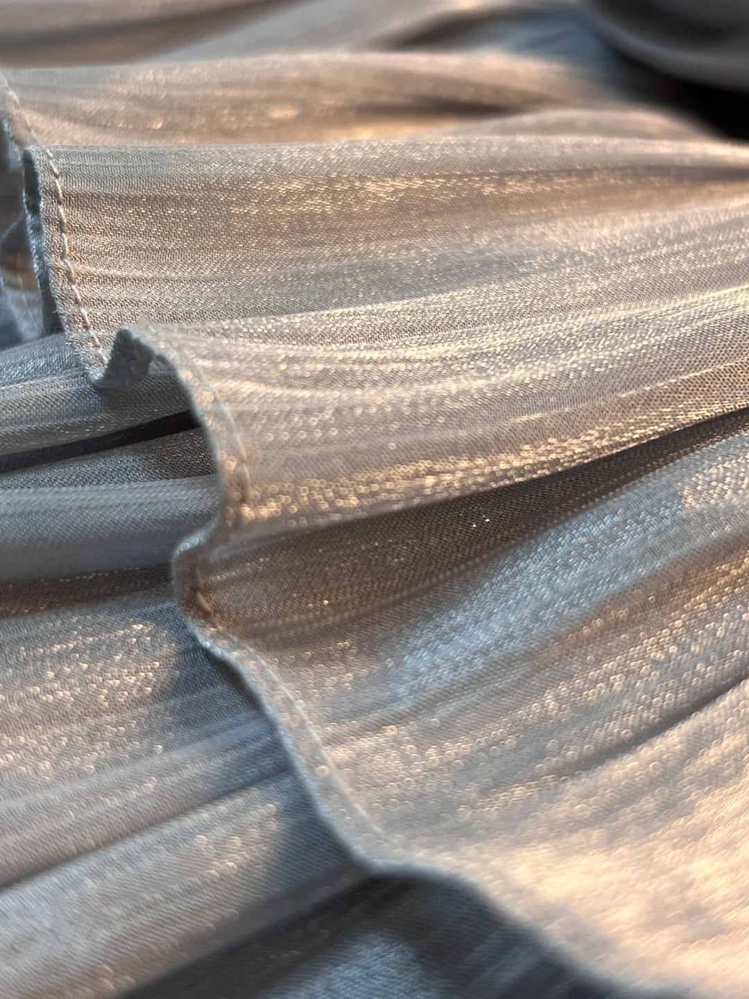Silbernes süßes kurzes Satin-Heimkehrkleid, Geburtstagskleid, nv4788