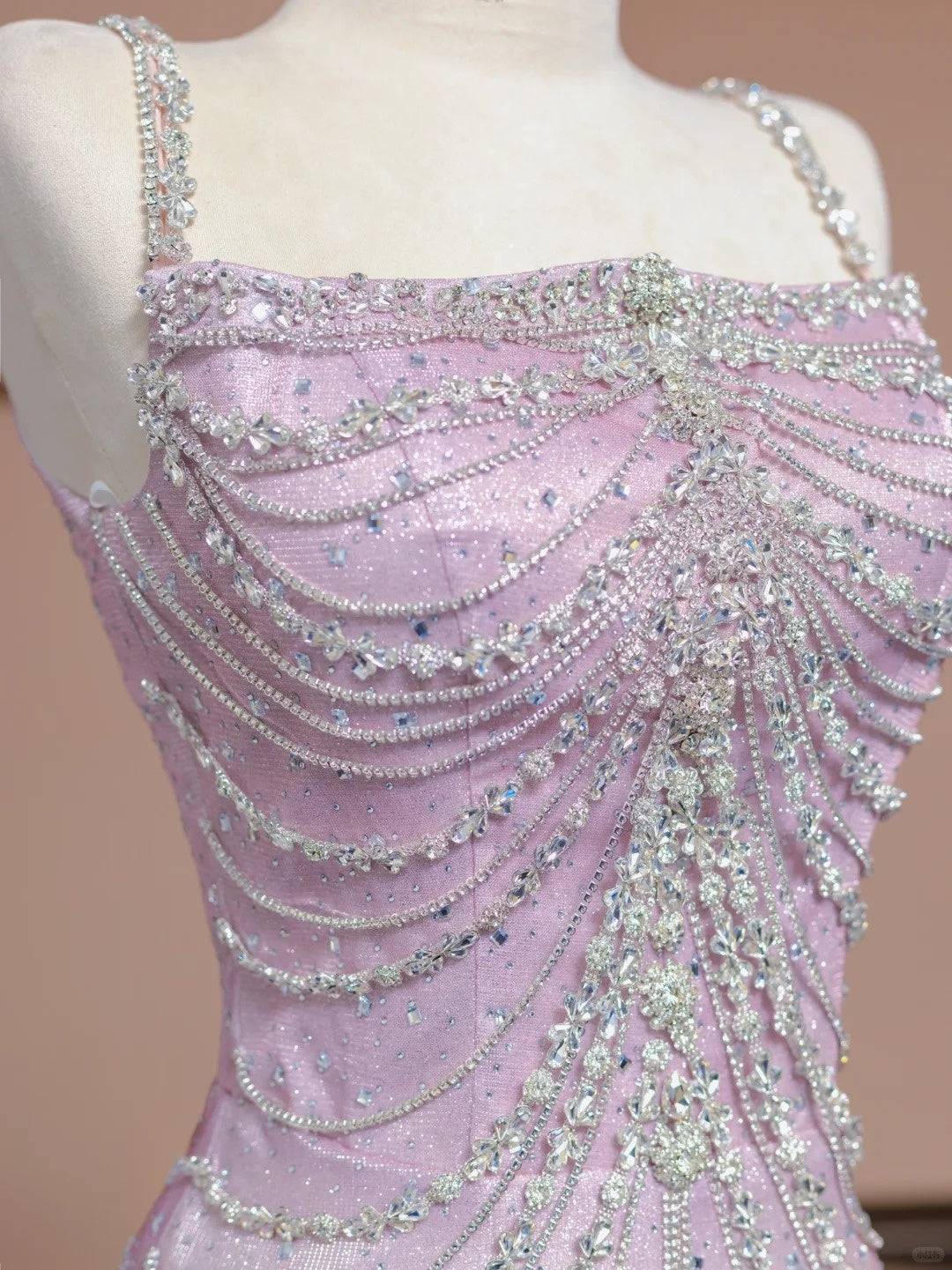 Blau Rosa Glitzer Perlen Ombre Lange Tüll Meerjungfrau Bodycon Bodenlangen Ballkleid Abendkleid Partykleid nv5054