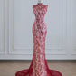 Red Sexy Elegant Long Chiffon Backless Prom Dress Evening Dress Party Dress nv4952