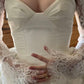 NiceVestidos - Robe de mariée longue blanche en dentelle à manches longues NV5837